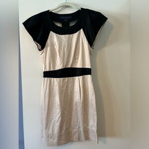 Women’s size 4 French Connection Black & Cream Dress